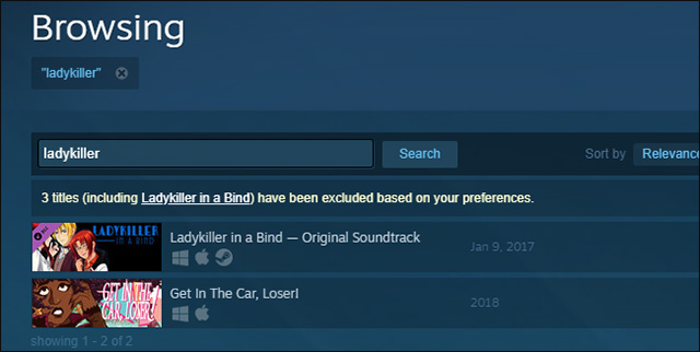 However, you will still be able to find these games if you follow a direct link to the product pages that contain