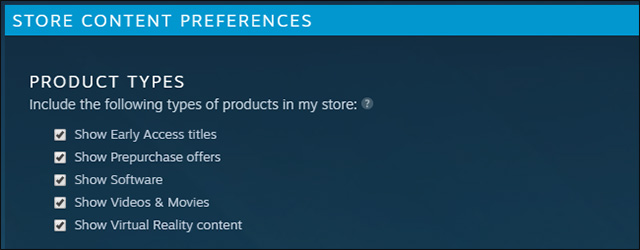 Steam also allows you to filter up to ten cards, so you can comfortably filter out the games with the content that